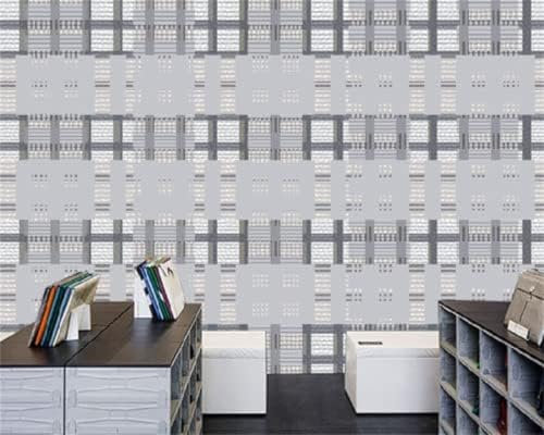 XLMING Minimalistisch Abstrakt Geometrische Linien Quadratisch Gitter Büro 3D Tapete Wohnzimmer Sofa Schlafzimmer Esszimmer Home Dekoration Wand-300cm×210cm