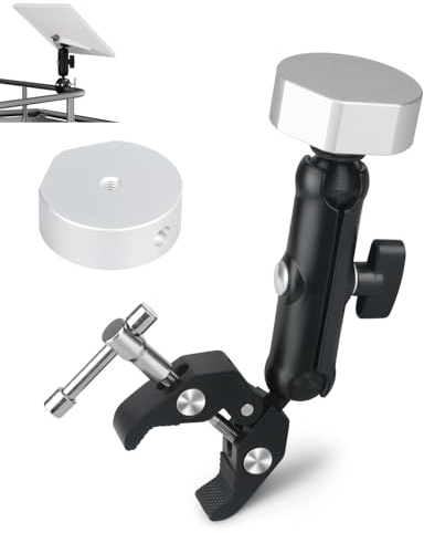 Starlink Mini Mount Kit - Adjustable Clamp Bracket for RV, Ladders, Roof Rack, Balcony, Mobile, Ladder, Accessories for Pole, Tube, Pipe, Tubing