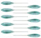 PRO FILSTAR Top Float Sbirolino Sinking Set Trans-Blau 10 x 40g - Zargan & Forellen Angeln Zubehör - Meeresangeln - Spirolino Sinkend - Angelzubehör - Long Cast Fishing Sport Set - Gewichte Angelset