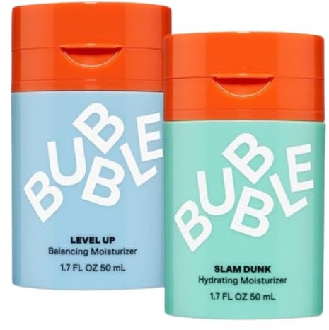 2 X 50ml Bubble Skincare Slam Dunk Hydrating Moisturizer | Hydration Boost | Vitamin E+Aloevera Juice | Suitable For Normal to Dry Skin | Non-Greasy Finish | Radiant Complexion | Paraben Free