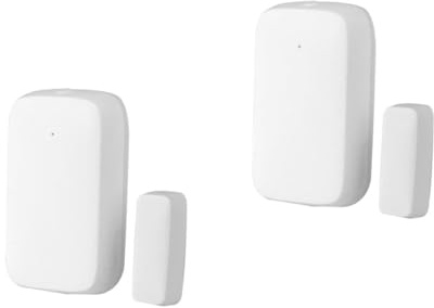 HOMSFOU 2sätze Zigbee Magnetischer Türsensor Mit Alarmfunktion Intelligente Drahtlose Tür Und Fenstersensoren Für Zuhause Geeignet Für Türen Fenster Und Schränke Jahre