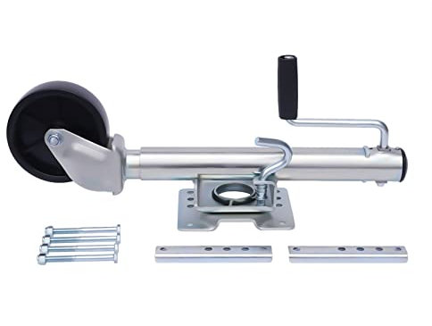 1200 LB - Rueda de apoyo para remolques, ruedas estabilizadoras para remolques de hasta 540 kg, rueda de apoyo para carga pesada, rueda de apoyo para automóviles con llanta de metal, rueda de apoyo