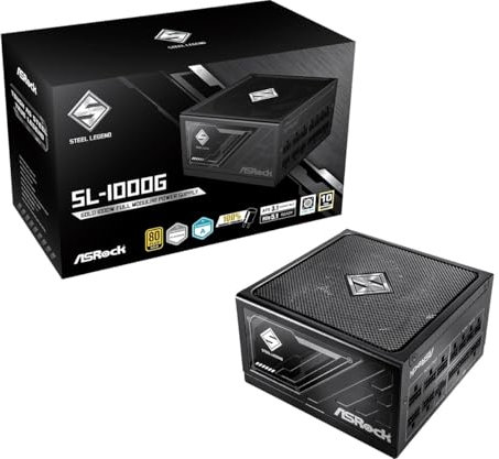 ASRock Steel Legend PC-Netzteil, 1000W, ATX, 80+ Gold-Zertifizierung