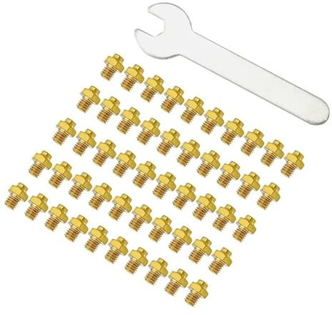 BBxunsless 50 tornillos de acero inoxidable para pedal de bicicleta de montaña, clavos hexagonales M4 antideslizantes de 8 x 6 mm para pedales de carretera/MTB (accesorios de repuesto duraderos)
