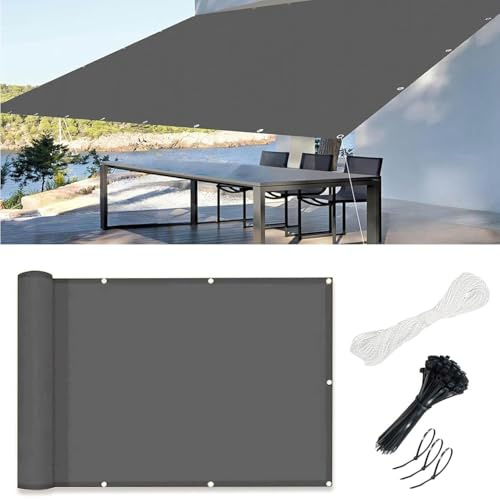Sonnensegel Wasserdicht Rechteckig mit Ösen 2x3M,Segeltuch Sonnensegel Aufrollbar,Sonnenschutz Wasserdicht Windschutzsonnensegel UV Schutz 99% für Balkon Terrasse Garten