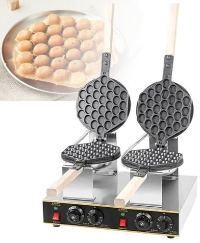Machine à cornets de glace électrique professionnelle, gaufrier professionnel for boulangerie, snack-bar, maison(Double Head)