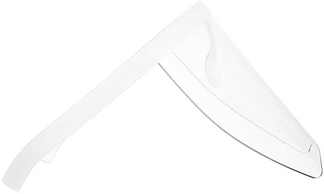 Lurrose 1Stück Modisches Gesichtsschutzvisier Vollflächige Abdeckung Praktische Peep Abdeckung UV Schutz Für Outdoor Aktivitäten Weißer Rahmen Weißes Visier