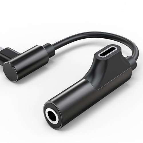 Aikmvtol 1 Paquet Lightning vers Prise Casque 3,5 mm, 2 en 1 pour Casque iPhone Aux Audio + Adaptateur répartiteur de Chargeur Dongle pour iPhone 14 13 12 11 XS XR X 8 7