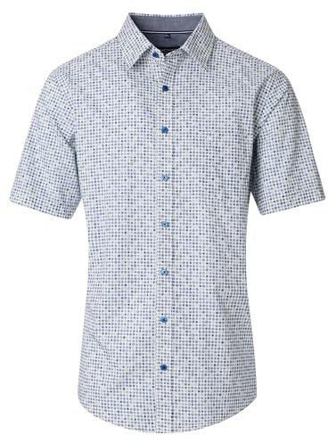 CASAMODA Freizeithemd Kurzarm Uni Casual Fit