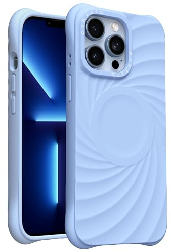 ORNARTO Vortuxe for iPhone 13 Pro Max Case,Compatible with MagSafe Sky Blue | Sky Blue,6.7”,Real Liquid Silicone,Vortuxe Texture,Drop Protection,Reinforced Corners,Soft-Touch Finish,Comfortable Grip