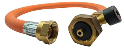 DN Autogas Parts LPG Propane EFV Pigtail Hose 450mm – G5 to W21.8 High Pressure Gas Hose for Caravans, Motorhomes & Campervans