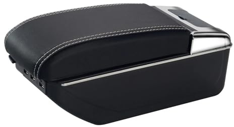 Armlehnenbox Für Seat Für Ibiza 6J/6L Nachrüstteil Für Den Innenraum Auto(C3 White Line USB)