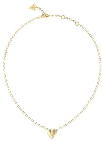 GUESS Halskette By Your Side 16-18 Heart Necklace Yellow Gold goldfarben
