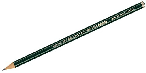 FABER-CASTELL 119802 - Bleistift Castell Steno 9008, Härtegrad 2B, grün