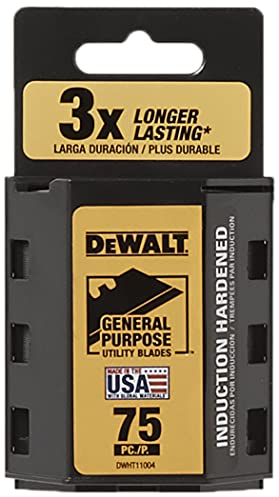 DEWALT DWHT11004L Heavy Duty Utility Blades, 75-Pack, Original Version, 1 Pack