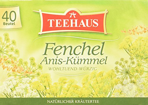 Teehaus Fenchel Anis-Kümmel (Teebeutel), 3er Pack (3 x 80 g)