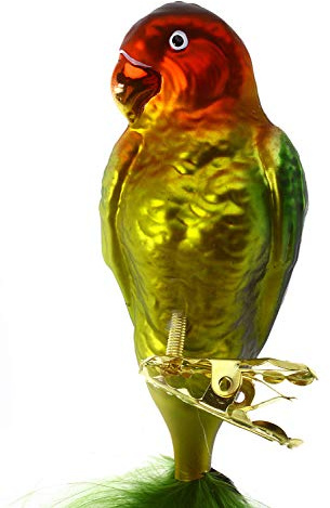 Hamburger WEIHNACHTSKONTOR® - Außergewöhnlicher Christbaumschmuck - Pfirsichköpfchen grün