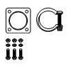 HJS 82 21 3149 Montagesatz Katalysator Kompatibel mit PEUGEOT 807 MPV 1400592880 1731ET 9661846380