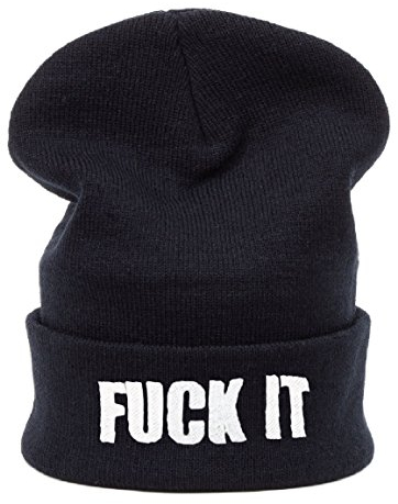 Hat White Black Fuck IT