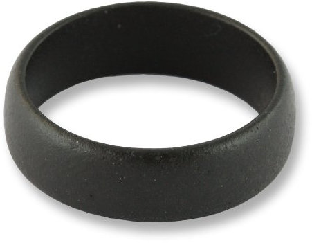 Island Piercings schwarzer Ring aus Holz Holzring 6mm breit Handarbeit AR017-17mm