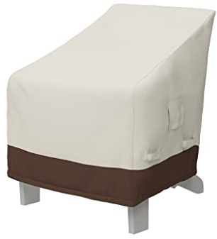 Amazon Basics Abdeckung für Adirondack-Gartensessel, 1er-Pack, Beige, Hellbraun, 34 D x 36 W x 32 H