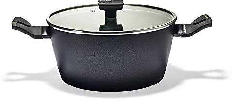 Moneta Nova Protection Base Casseruola, Alluminio, Nero, 20 cm