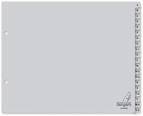 Register Kangaro Buchstaben Ordner PP 120 micron 2r. 20tlg grau