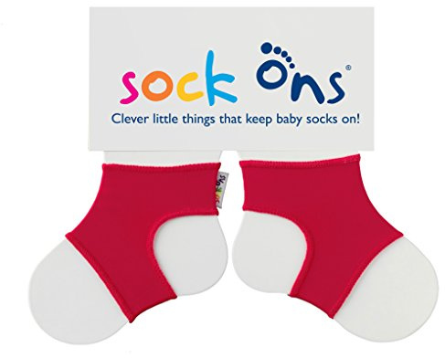Sock Ons 90408.0 Sockenhalter Strumpfhalter, Small, 0-6 m, rot
