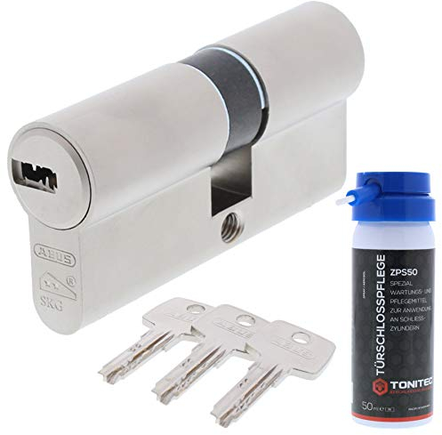 ABUS EC550NP Profilzylinder EC550 NP, Lg 40/60mmm.3 Schlüssel, mit N+G, Wendeschlüssel, 40/60