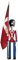 Kay Bojesen Fahnenträger groß Figuren 154 cm Holzfiguren Originaldesign, rot