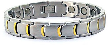 Energie Power Magnetarmband ZAHARA 8263 bicolor Edelstahl 316L massiv Energetix 4you XS bis XXL + Geschenkverpackung