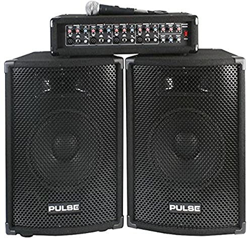 PULSE PMH200KIT PA System with Mixer Amplifier, 2x75W RMS