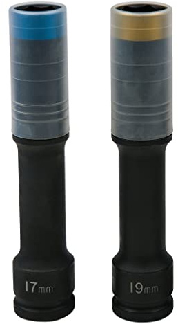 KS Tools 515.0621 SlimPOWER Impact-Stecknuss-Satz, extra lang, 2-tlg., 1/2, 17+19mm