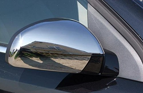 RECAMBO Spiegel Kappen Edelstahl kompatibel für Opel Vectra C - Signum - Hochglanz poliert, Chrom Look - Styling und Schutz für die Spiegel