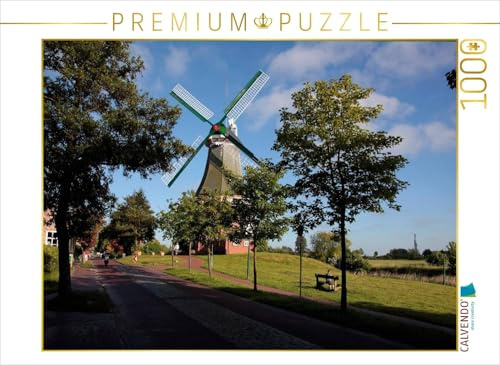 CALVENDO Puzzle Grüne Mühle | 1000 Teile Lege-Größe 64 x 48 cm Foto-Puzzle für glückliche Stunden