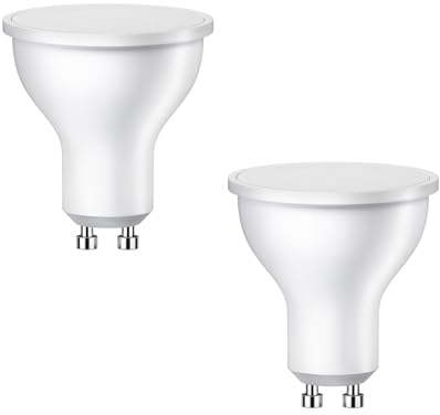 ledscom.de 2 Stück GU10 LED Leuchtmittel, PAR16, warmweiß (2700 K), 7 W, 630lm, 103°, matt