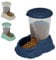 CAT CENTRE Smarty Snacker Bowl 1.5L Automatic Gravity Dry Food Dispenser Snacks Dog Rabbit Small Animal Premium Pet Supplies Kittens Healthy Feeder Dark Blue