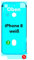 NG-Mobile Klebefolie Display für Apple iPhone 8 – Klebepad Kleberahmen Klebestreifen – Display Handy Rahmen Kleber – Dichtung Sticker Smartphone
