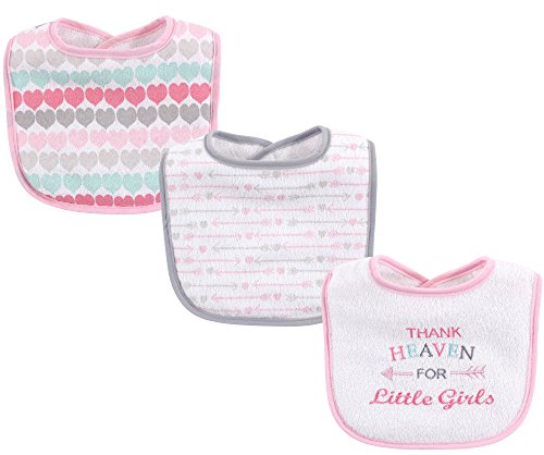Luvable Friends Unisex Baby Sabber-Lätzchen aus Baumwolle mit Faserfüllung, Mädchen Thank Heaven, Einheitsgröße