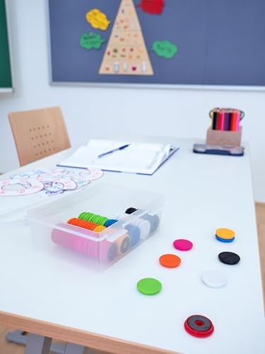 Betzold Tafel-Magnete 80er-Set, mehrfarbig, für Whiteboards | Whiteboardmagnete, Schule, Bürobedarf