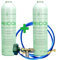 REPORSHOP - Kit Completo Recarga Refrigerante - 2 Botellas de 420 g Gas Refrigerante R600a - Válvula Servicio - Manguera de Carga - Compatible con Frigoríficos, Armarios Fríos, Botelleros, Freezer
