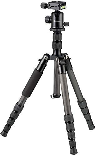 BRESSER BR-2205-N1 Carbon Tripod for Photography up to 8 kg, usable as Floor Tripod and Three-Leg Tripod