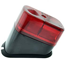 Ost2rad Rücklicht eckig für Simson KR51 Schwalbe, E-geprüft, schwarz