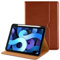 DTTO Kompatibel mit iPad Air 4 Hülle, Premium Leder Business Folio Stand Cover mit integriertem Apple Pencil Halter – mehrere Betrachtungswinkel für iPad 10,9 Zoll 2020, dunkelbraun