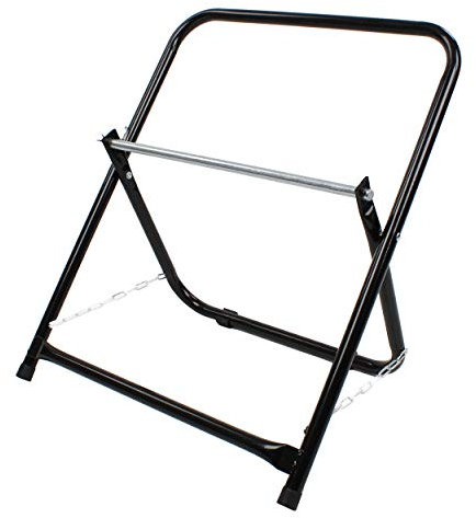 BISupply Wire Spool Rack Cable Caddy, Black - Wiring Spool Dispenser Bulk Cable Holder, Electrical Wires Dolly Spinner