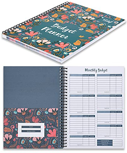 SOLIGT Budget Planner Monthly Bill Organizer Book (Undated) with 12 Pockets