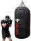 BULL DOZA FIGHT WEAR Riesiger, strapazierfähiger selbstbefüllbarer Boxsack – mit hängenden Ketten, Wirbel, Karabiner – für MMA, Kickboxen, Muay Thai, Kampfsport (Schwarz, XXL Jumbo Tank 4FT)