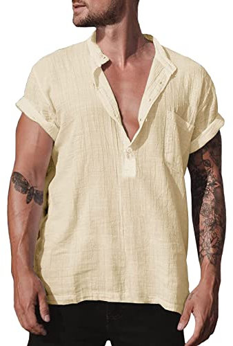 Herren Oberteile Ausschnitt Oberteil Flanellhemden Herren T Shirt Herren Weiß Arbeitshemd Herren Leinenhemden Karierte Hemden Bunte Hemden Hemd Kragen Bauchfreies Oberteil Grünes Oberteil