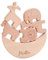 Holzbausteine personalisiert, Stapelspiel mit Namen, Balancierspiel, Kinderspielzeug, Bauklötze