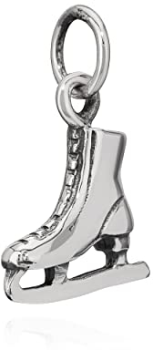 NKlaus Kettenanhänger Schlittschuh 925 Silber 11x13mm Silberanhänger Amulett Talisman 10088